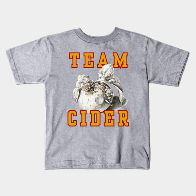 Team Cider! Vintage Golden Red Style Kids T-Shirt by SwagOMart